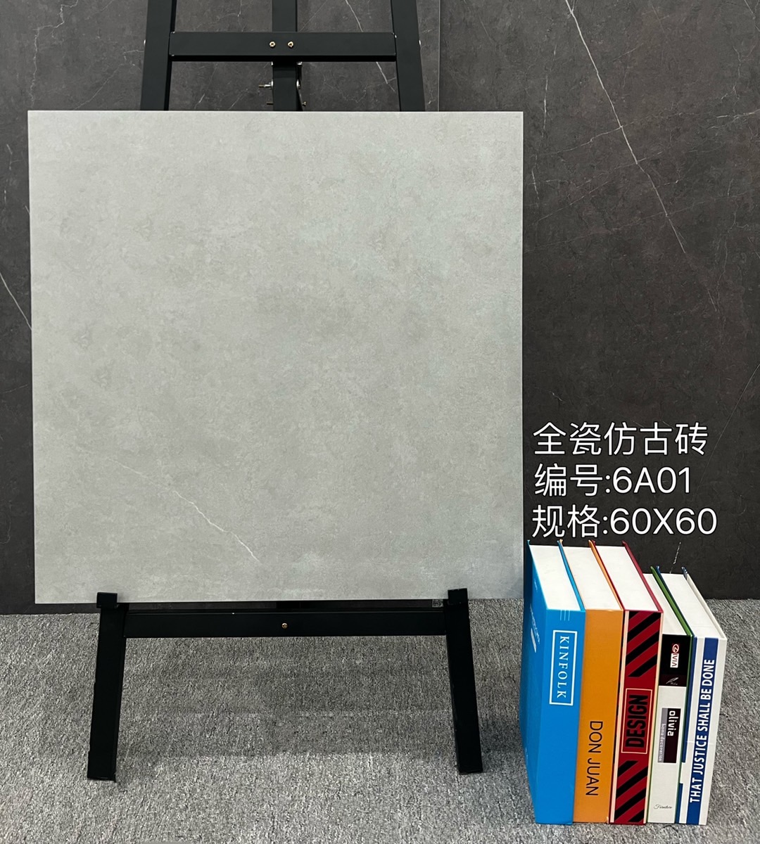 Wood Grain Porcelain Plank — Grey — Tiles by Yanting